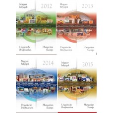 Hungarian stamp collection - Hungarian stamps of 2012 - 2015 