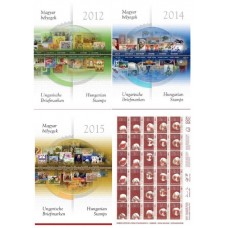 Hungarian stamp collection - 2012-2014-2015. Hungarian stamps of the year 3 stamp packages + 1 gift stamp sheet!