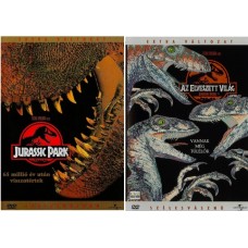 Jurassic Park 1-2 DVD Film - Extra változat - 2 db DVD + 1 db DVD film ajándékba!