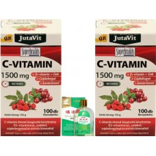 JutaVit Vitamin C. 1500 mg + rosehip + Acerola extract + vitamin D3 + Zinc, 100pcs
