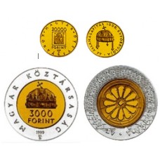 1999 1000th anniversary of the founding of the state - Gold coin set