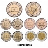 100 forintos alkalmi érme, emlékérme szett 5 db extra verdefényes emlékérme