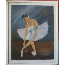 Balett táncos - olaj festmény 