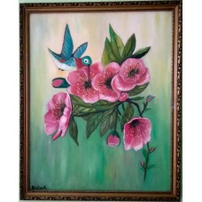 Kolibri - olaj festmény 